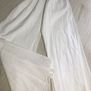 White cotton pants